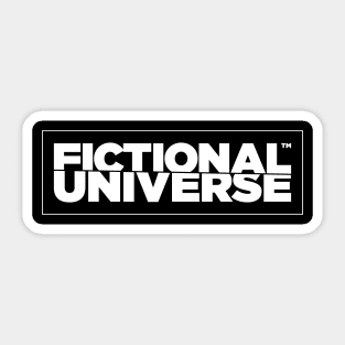 FICTIONAL UNIVERSE - White Sticker